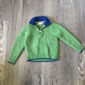 Mini Boden Kids Wool Blend 1/2 Zip Sweater | Size‎ 7-8